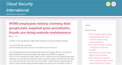 Desktop Screenshot of cloudsecurityinternational.info